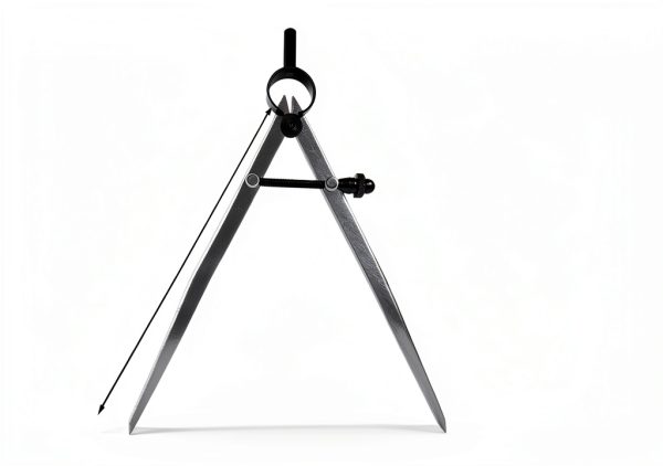 ZLKSKER Flat Leg Divider 8in Silver Alloy Steel Compass-2