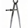 ZLKSKER Flat Leg Divider 8in Silver Alloy Steel Compass-1