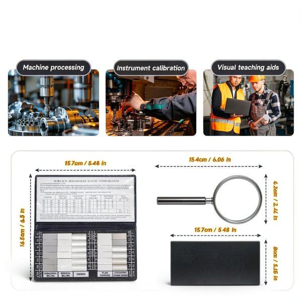 Graybean 30‑Piece Surface Roughness Gauge Set for Calibration-3