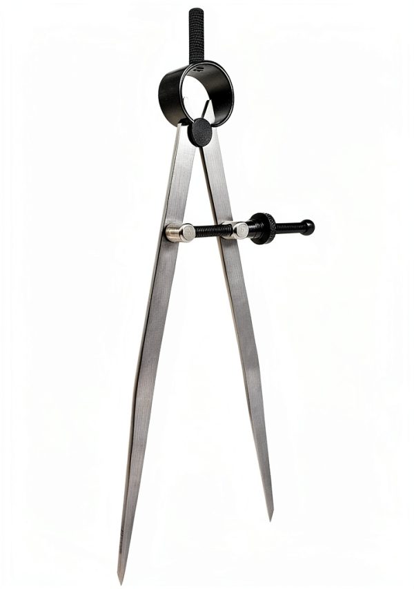 ZLKSKER Flat Leg Divider 8in Silver Alloy Steel Compass-0