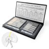 DISJEST Surface Roughness Comparator Set 30‑Piece Hardened Steel Ra-6