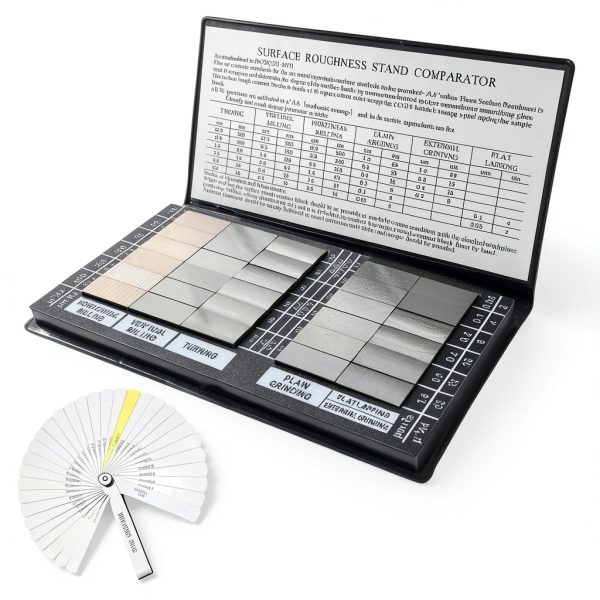 DISJEST Surface Roughness Comparator Set 30‑Piece Hardened Steel Ra-6