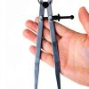 ZLKSKER Flat Leg Divider 8in Silver Alloy Steel Compass-3
