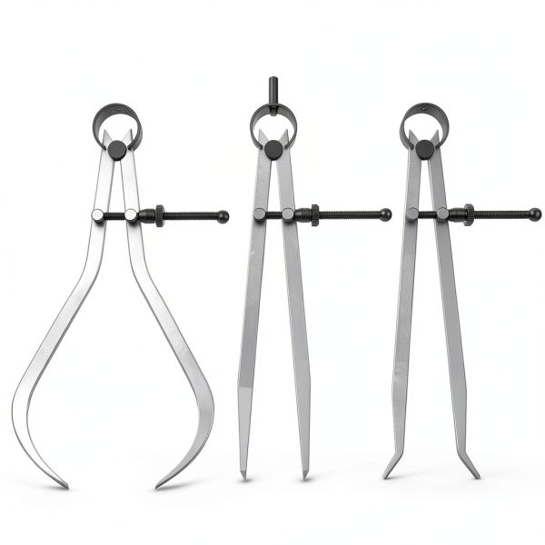 HDLNKAK 3‑Piece Caliper Set Carbon Steel Inside Outside Divider-0