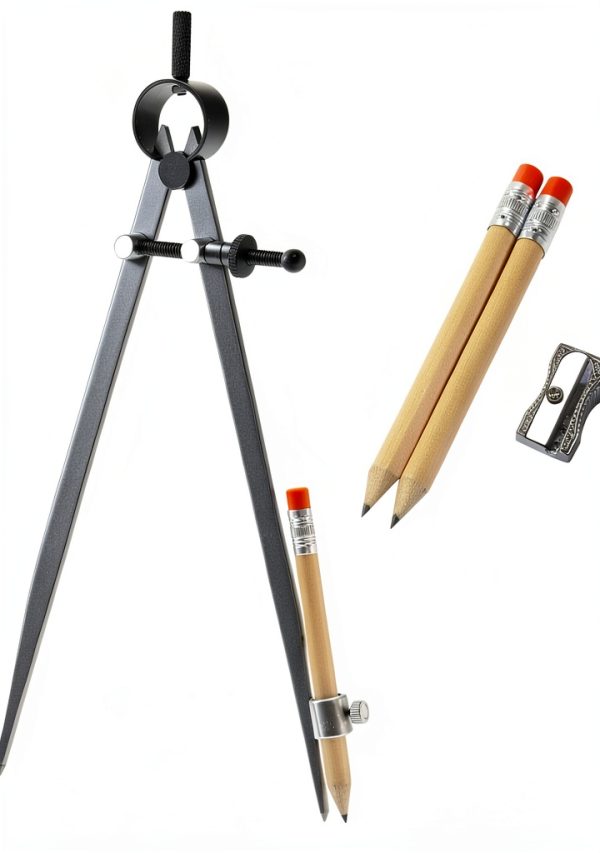 Woodworking Compass ALLEY Tools SDPH8K Metal Needle Divider 8‑10.9in-0