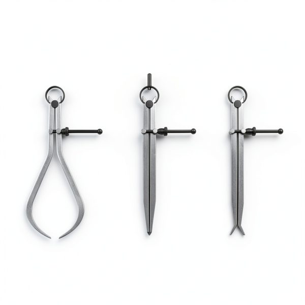 HDLNKAK 3‑Piece Caliper Set Carbon Steel Inside Outside Divider-1