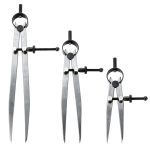 LDDHYH Carbon Steel Spring Wing Divider Compass 10‑inch Adjustable-0
