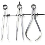 Acrux7 8 Inch Spring Caliper Set Carbon Steel Joint Calipers Divider-0