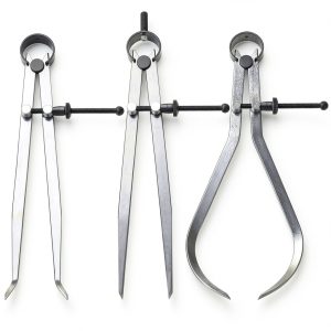 Acrux7 8 Inch Spring Caliper Set Carbon Steel Joint Calipers Divider-0