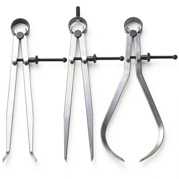 Acrux7 8 Inch Spring Caliper Set Carbon Steel Joint Calipers Divider-0
