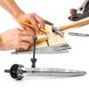 Dovetail Guide, Flat Leg Spring Marking Gauge 7.1in Adjustable Carbon Steel Woodworking Dividers Compass Caliper Marking, Industrial Feeler gauges-7