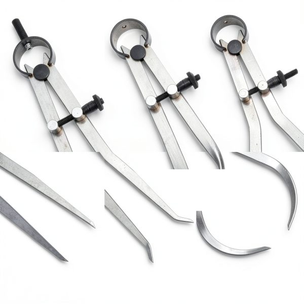 Acrux7 8 Inch Spring Caliper Set Carbon Steel Joint Calipers Divider-3