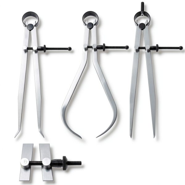 Acrux7 8 Inch Spring Caliper Set Carbon Steel Joint Calipers Divider-6