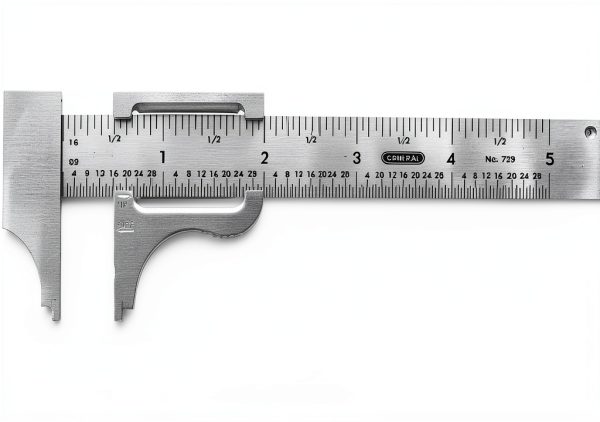 General Tools Slide Caliper #729, 16th and 32nd Graduation, 0 to 4-Inch Range, Inside and Outside Measurement-0